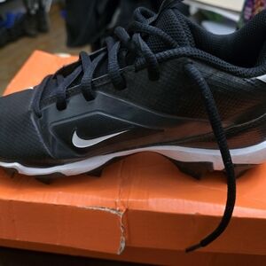 Nike Menace 4 Shark BG Black and White Shoes